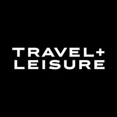 Travel + Leisure logo on a black background