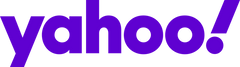 Purple 'yahoo!' logo