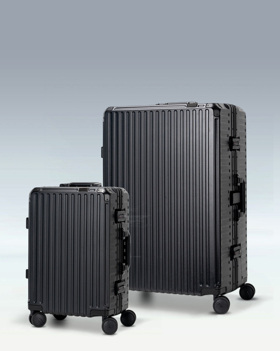 Valence EdgeFrame Luggage Set Jet Black