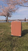 Narr displaying Valence polycarbonate shell with aluminum EdgeFrame suitcase at Washington DC