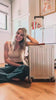 Maddy Haines Packing Lucent Aluminum Gold Carry-On Suitcase for Cabo