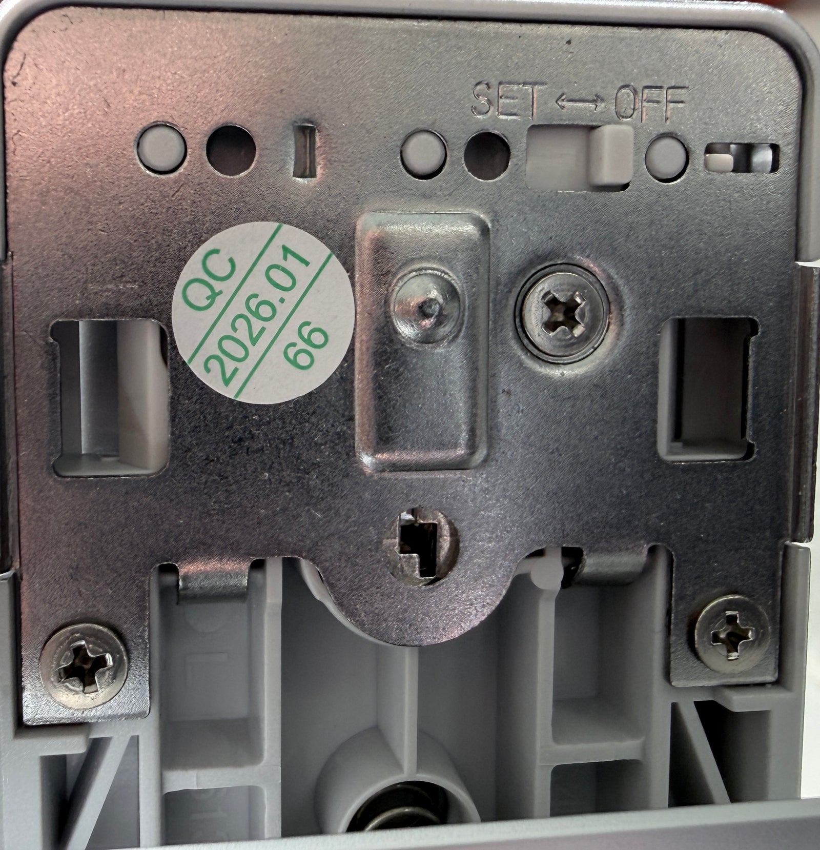 Slide the Toggle Back to OFF mode
